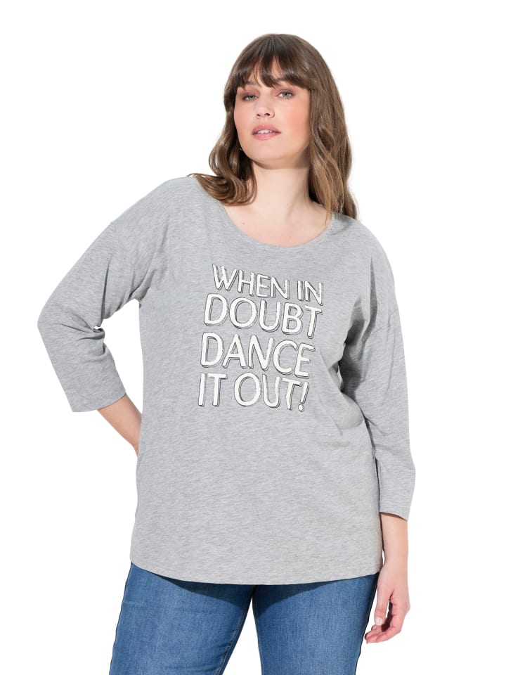 Shirt in grau melange