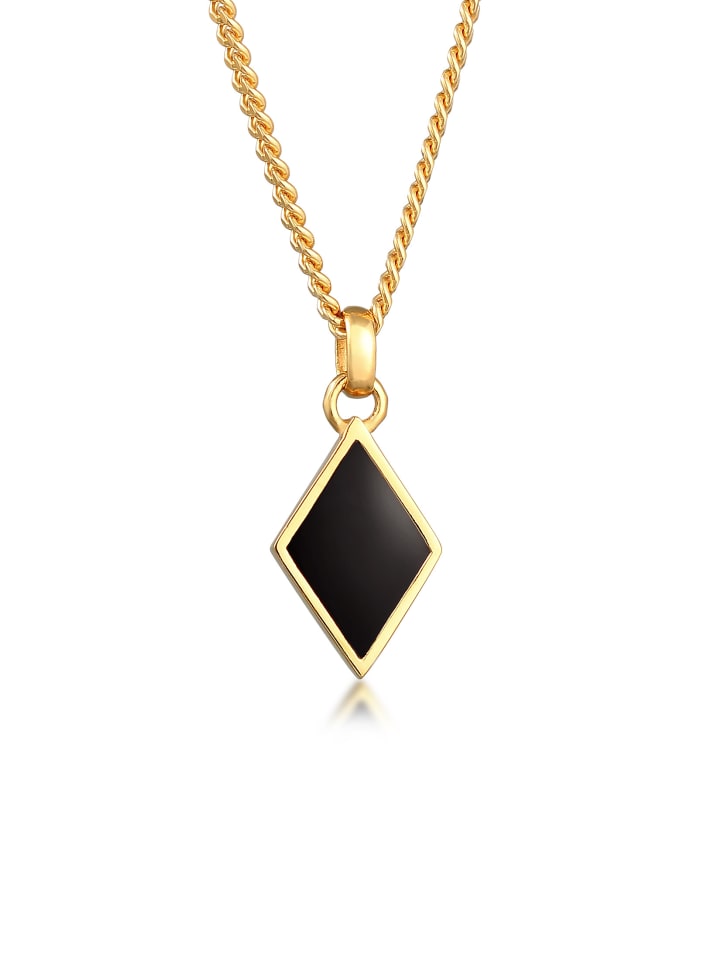 Halskette 925 Sterling Silber Geo in Gold