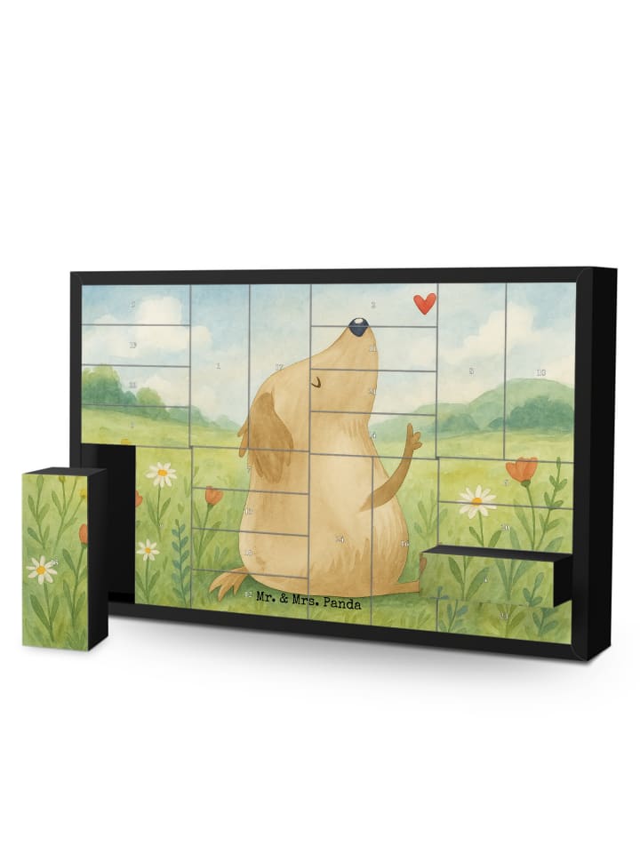 Adventskalender Hund Liebe Design ohne Spruch in Weiß