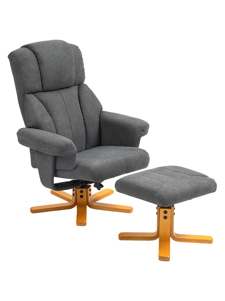 Relaxsessel in Dunkelgrau 79L x 80B x 104H cm