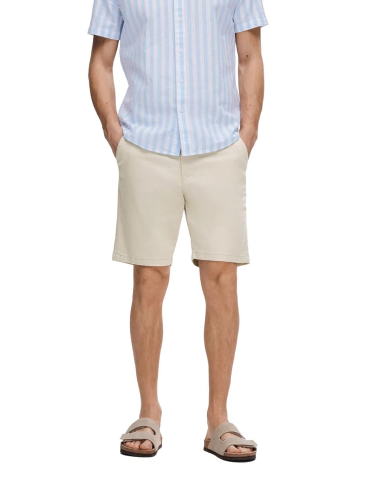 Short SLHSLIM-MILES FLEX slim in Grau