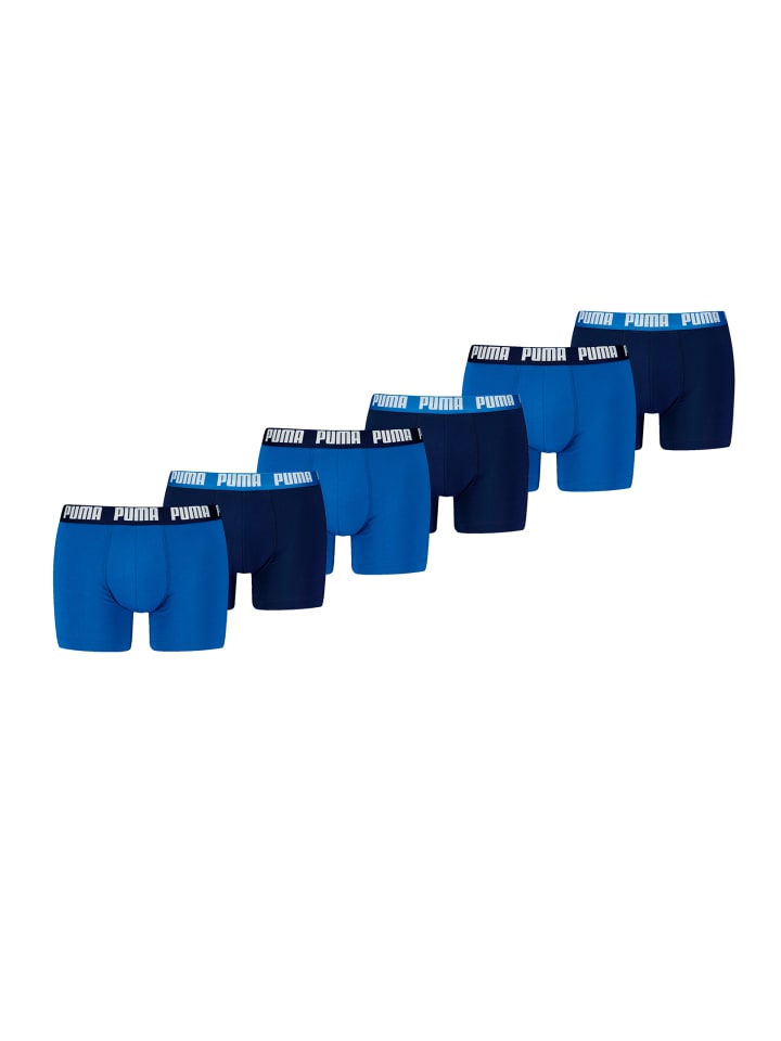 Boxershorts PUMA MEN EVERYDAY BASIC BOXERS 6P in 003 - True Blue