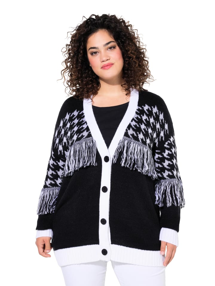Strickjacke in schwarz
