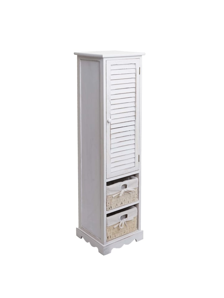 Badezimmerkommode H20, Shabby weiß