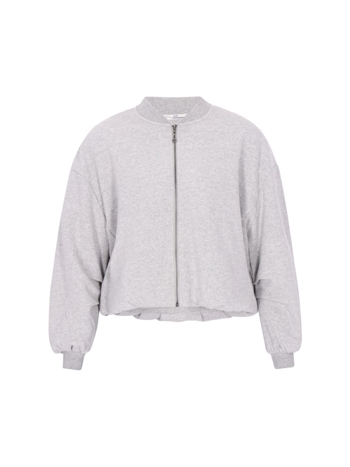 Women Sweatshirt in grey melange