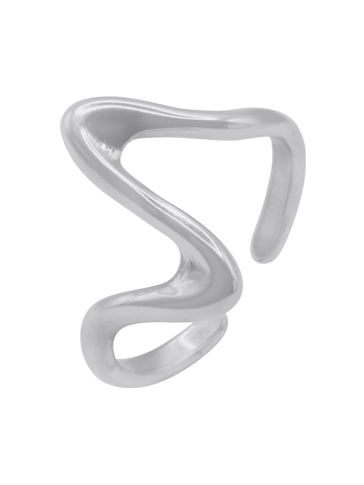 Eleganter Ring Damen Postu silberfarben in silberfarben poliert