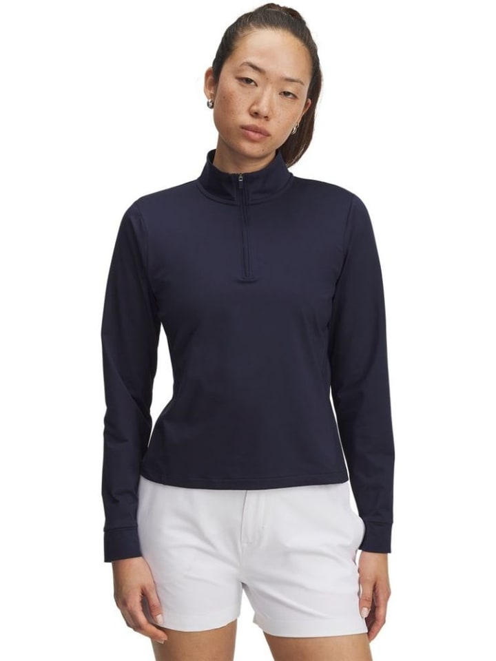 Longsleeve "Drive 1/4 Zip" in Blau