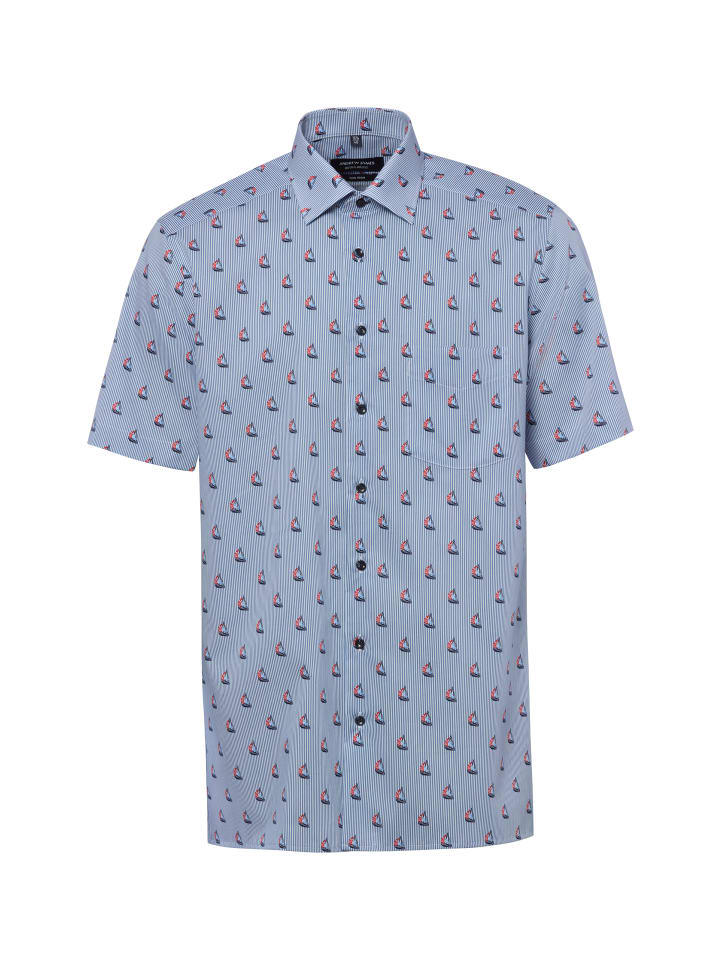 Hemd in blau rot