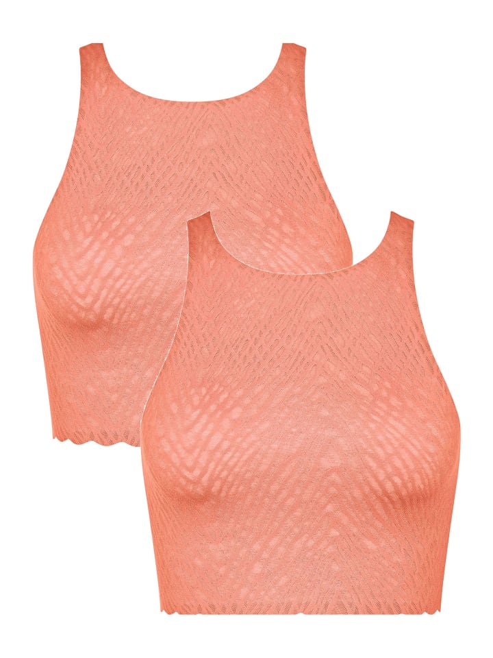 Bustier ZERO Feel Bliss Crop Top in LOVELY APRICOT