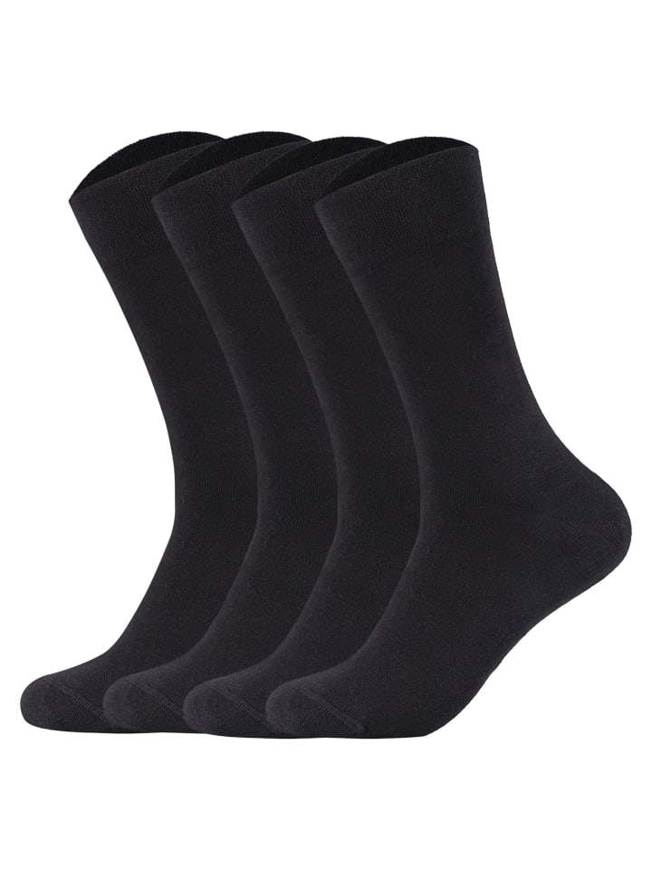 Socken 4er Pack in Schwarz
