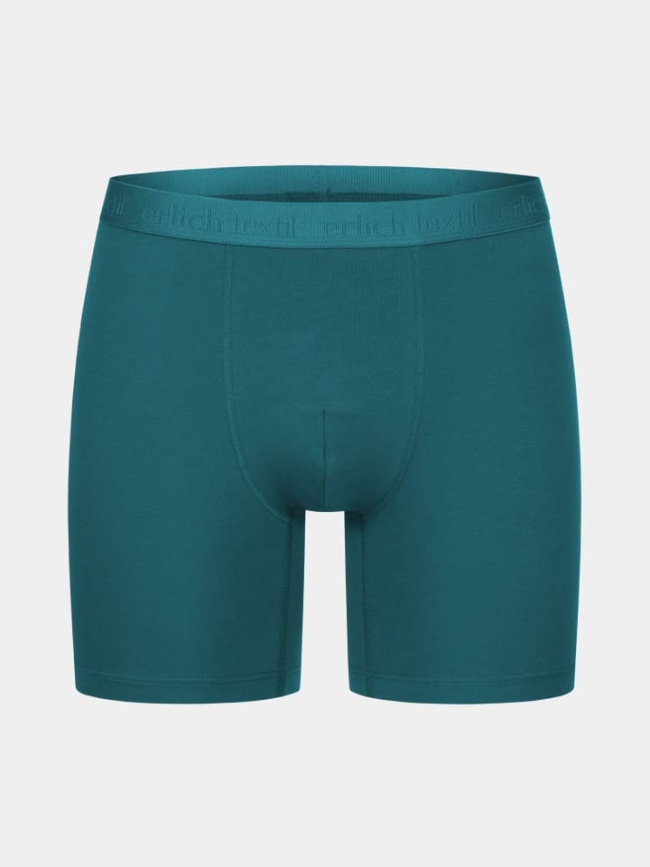 CASUAL COTTON LANGE PANTS IM 3er PACK in petrolblau