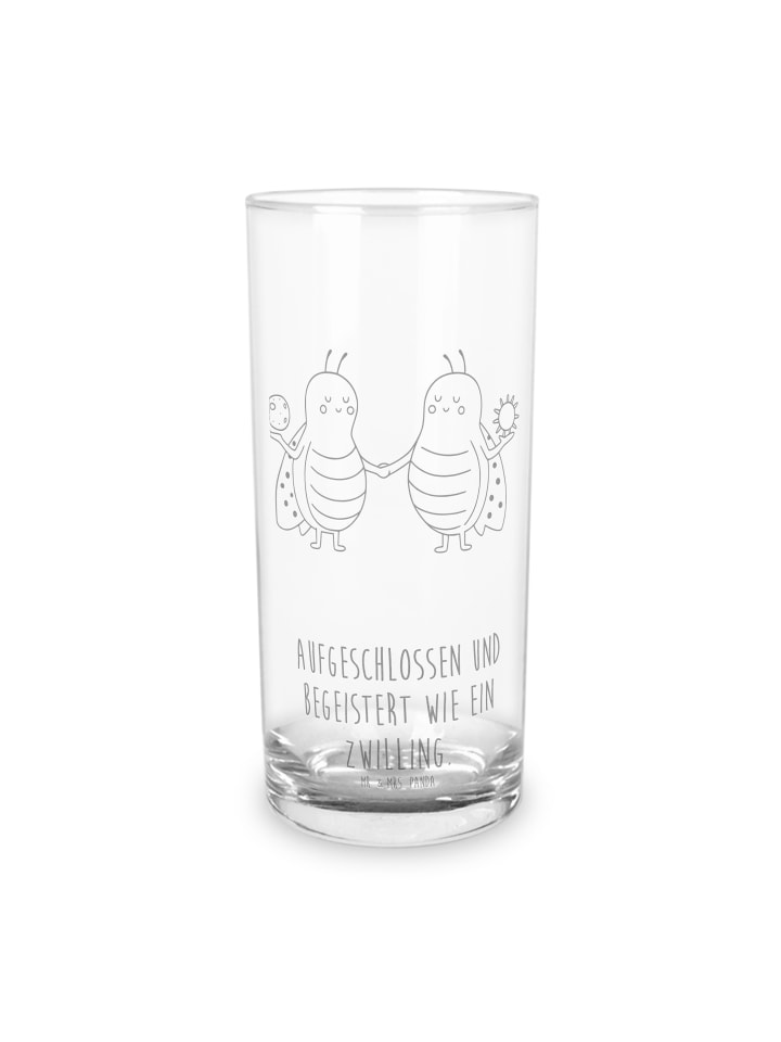 Tumbler Sternzeichen Zwilling mit Spruch in Transparent