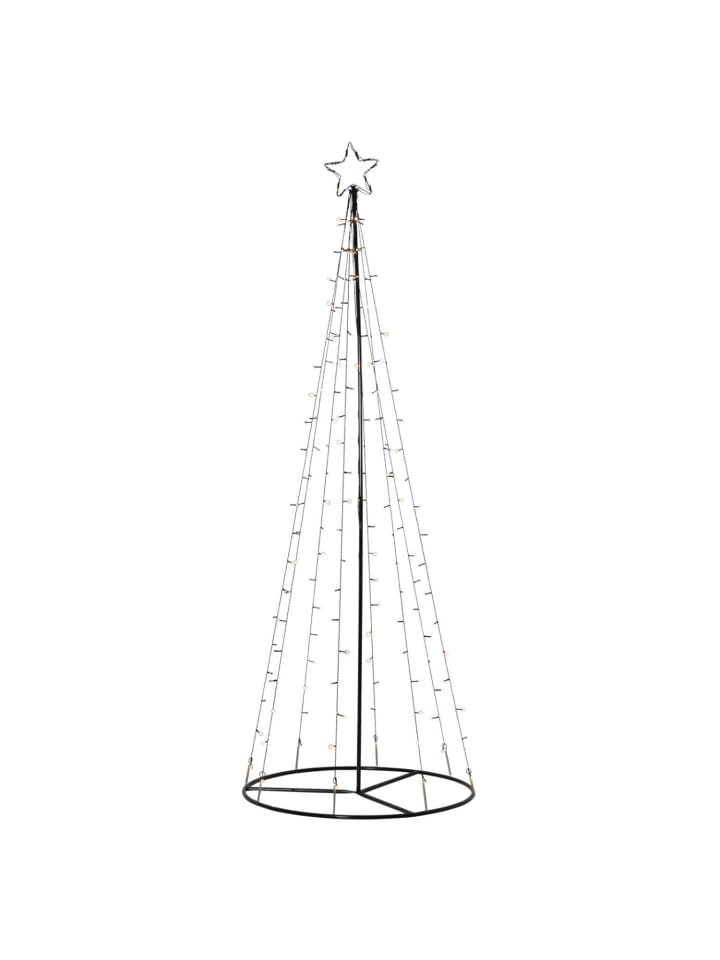 LED Lichterbaum mit Sternspitze funkelnd für Außen H: 210cm