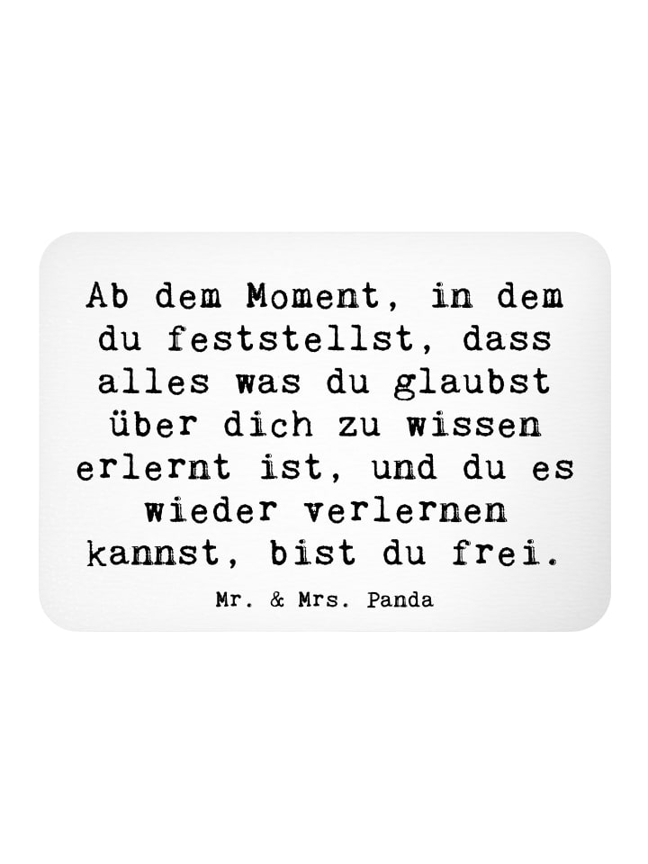 Pinnwand Magnet Spruch Erleuchtung und Freiheit... in Weiß