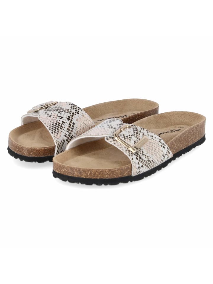 Pantoletten in beige
