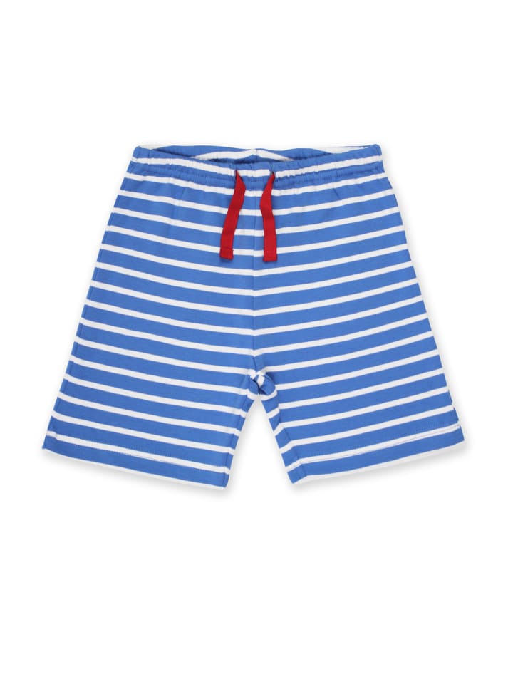 Shorts mit Streifen in blau
