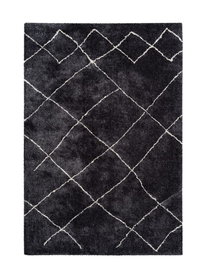 Hochflor Teppich Oliver 525 in Anthrazit