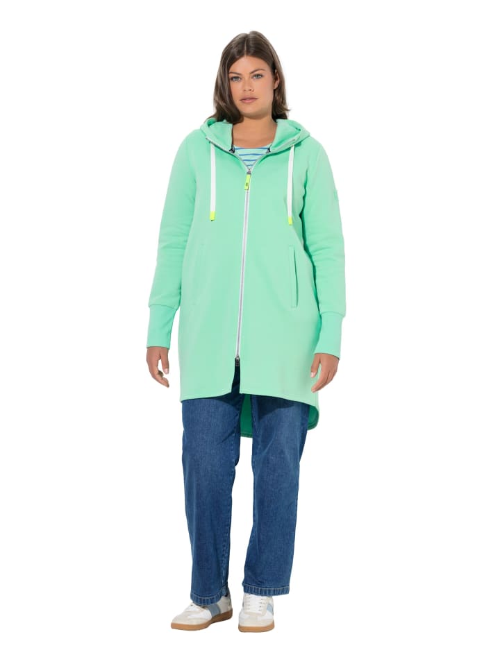 Sweatjacke in pastell-mint