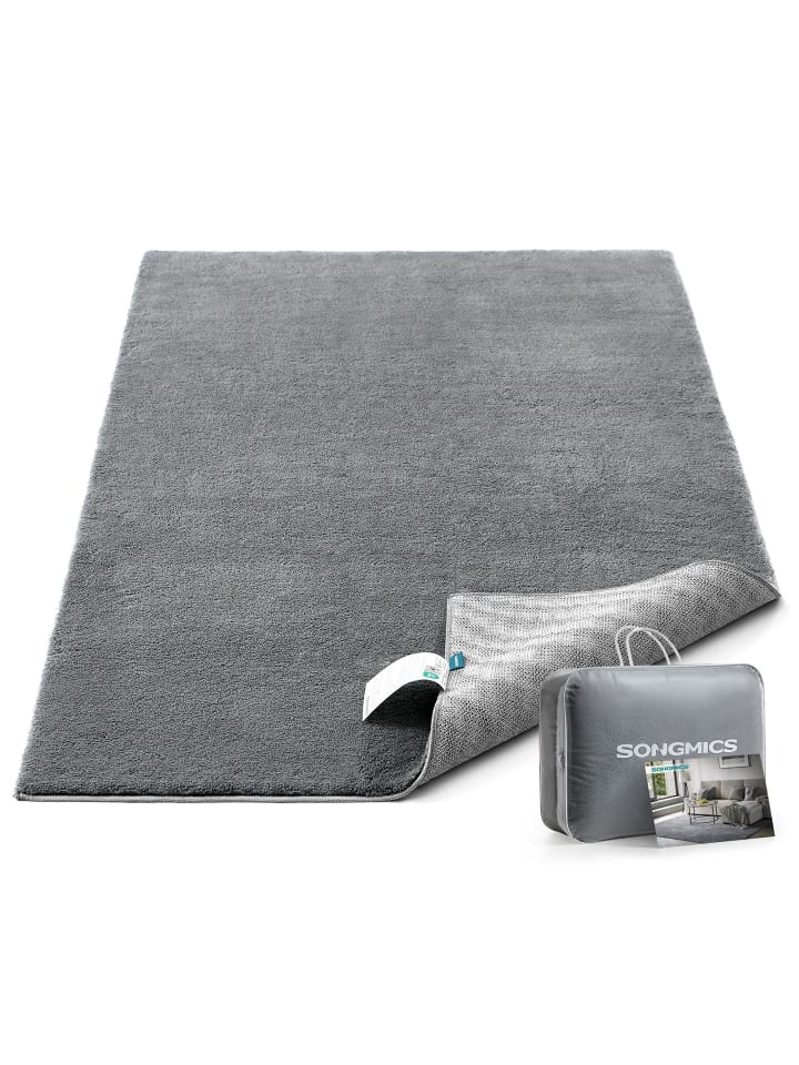 Teppich Alvin in Taubengrau - (B)80 x (H)1 x (T)150 cm