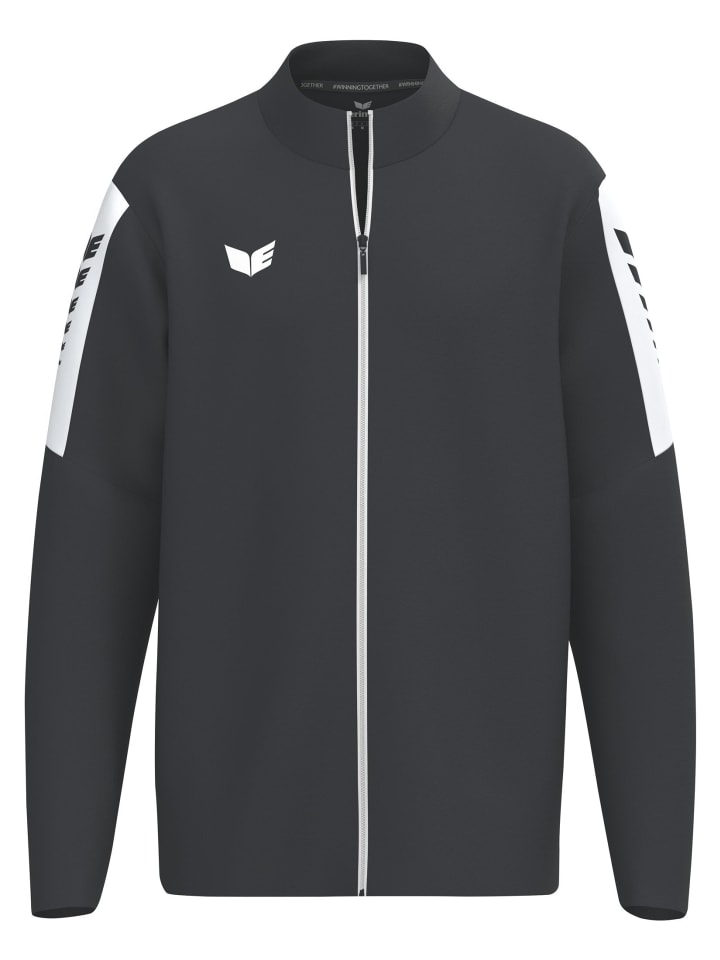 Erwachsene, Unisex Erwachsene Trainingsjacke in schwarz