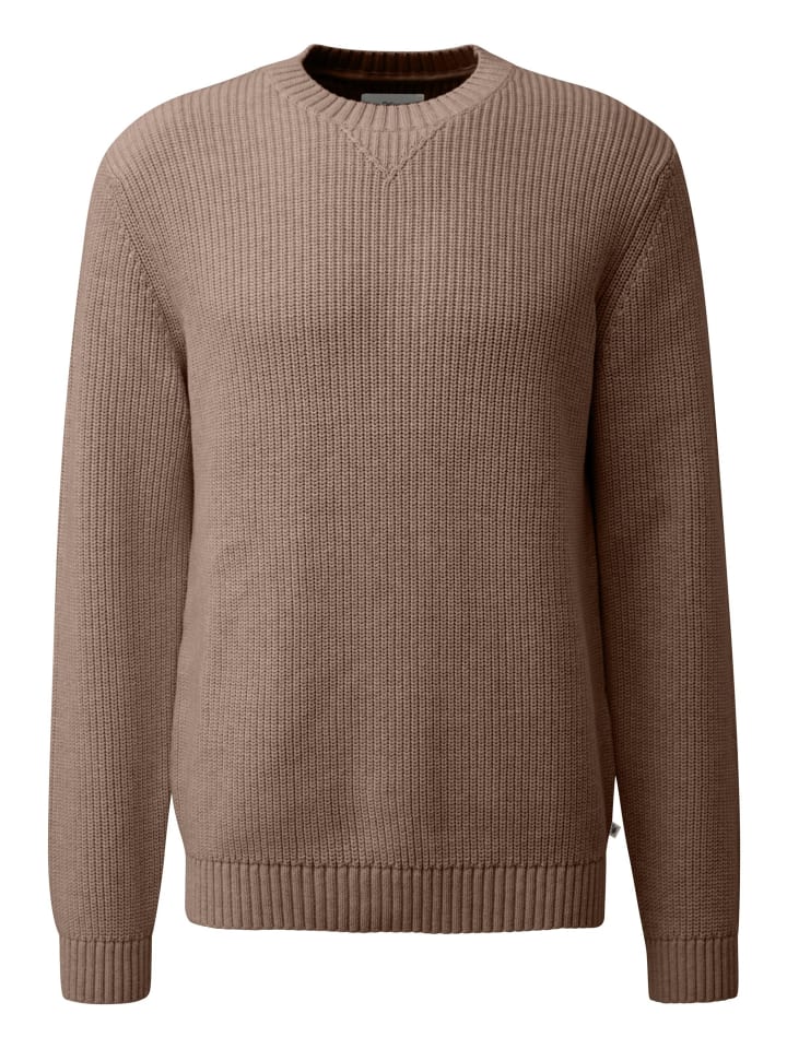 Pullover Basic in Braun