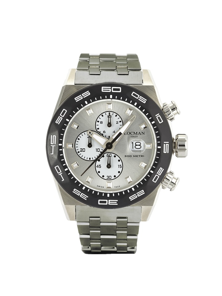 Herrenuhr "Stealth Chronograph Ref: 0217" in Silber