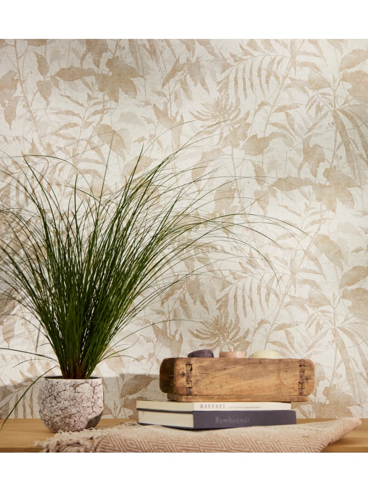 Tapete Jungle Harmony in Sandbeige