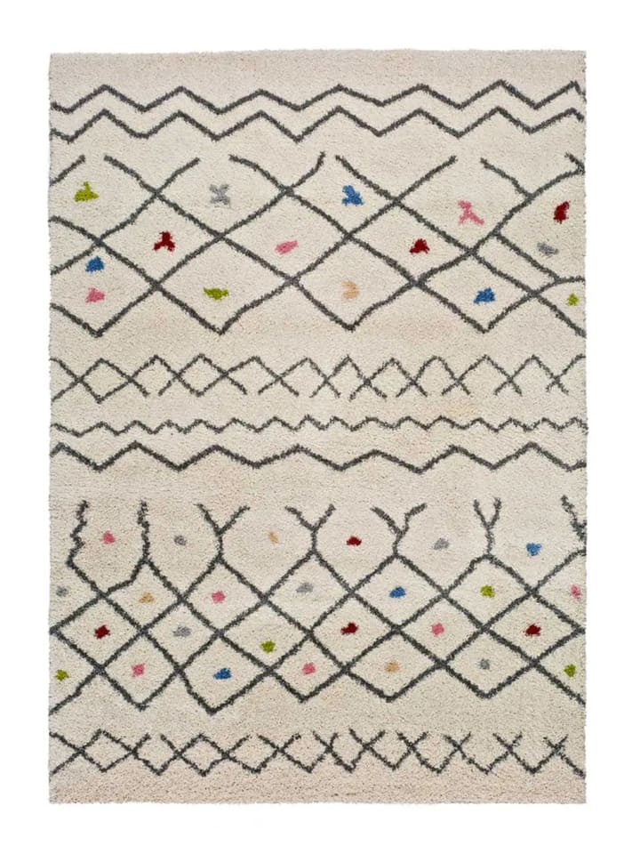 Hochflor-Teppich KASBAH in weiß