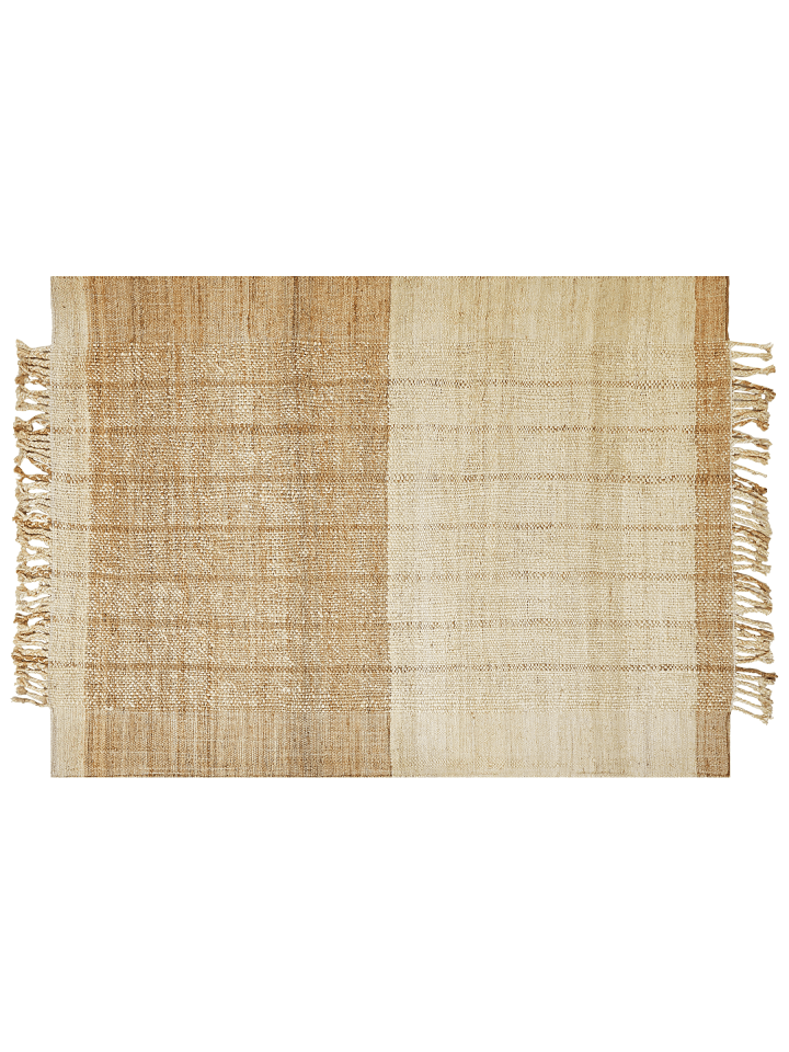 Geflochtener Teppich KARKIN in Beige - (W) 160 x (H) 1.5 x (L) 230 cm