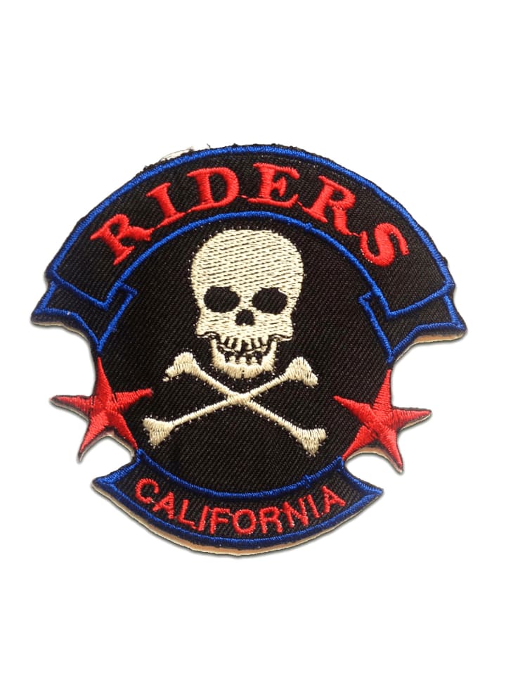 Riders California BikerApplikation Bügelbild inSchwarz