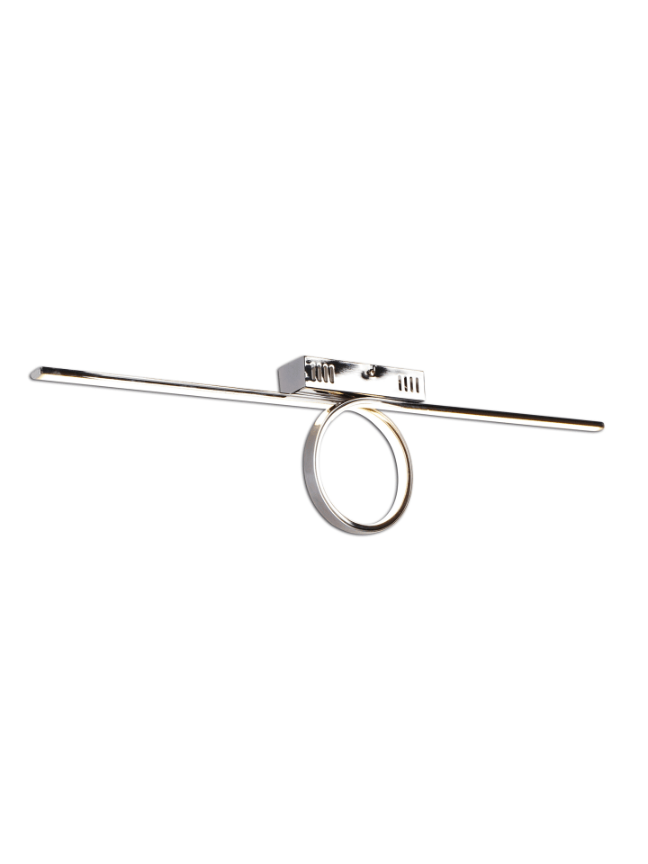 LED Deckenleuchte "LOOP" in chrome - (L)75 cm x (B)5 cm x (H)18.5 cm - EEK G