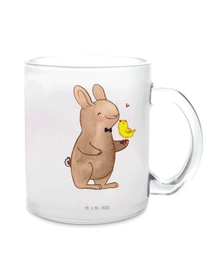 Kaffeebecher Hase Küken ohne Spruch in Transparent