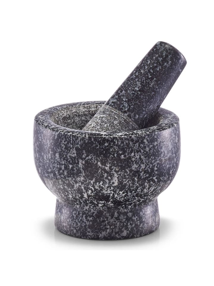 Mörser GRANIT mit Stößel in Anthrazitfarben, Ø 9 x 6,5 cm
