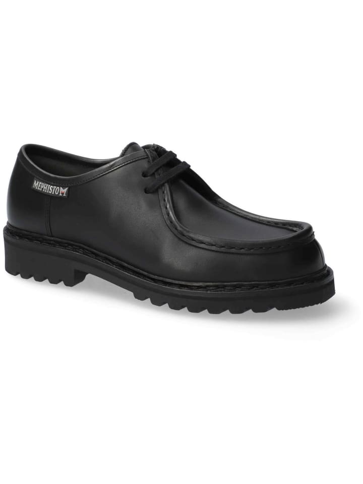 Sportlicher Schnürschuh in schwarz