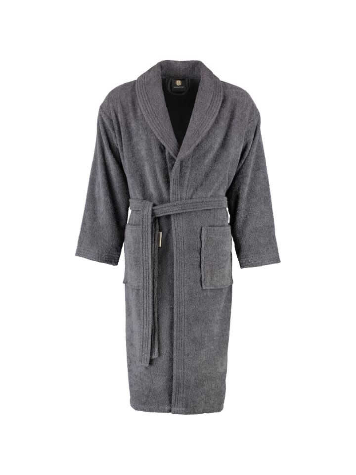 Rhomtuft Bademäntel unisex Schalkragen Sir & Lady zinn - 02 in zinn - 02