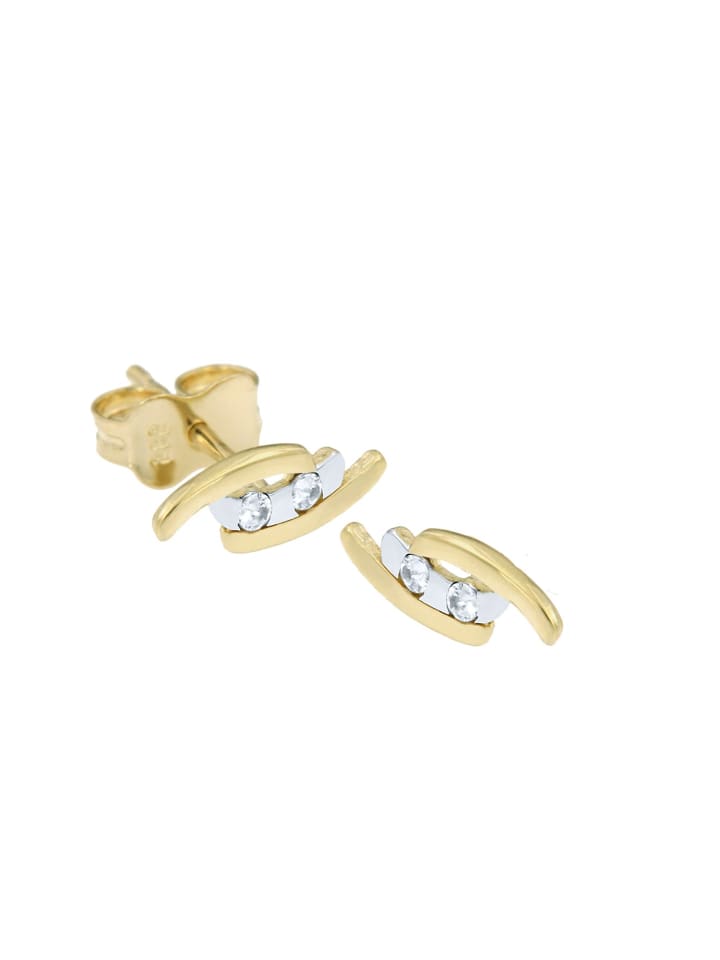 585 Gold Ohrringe Asymmetrisch