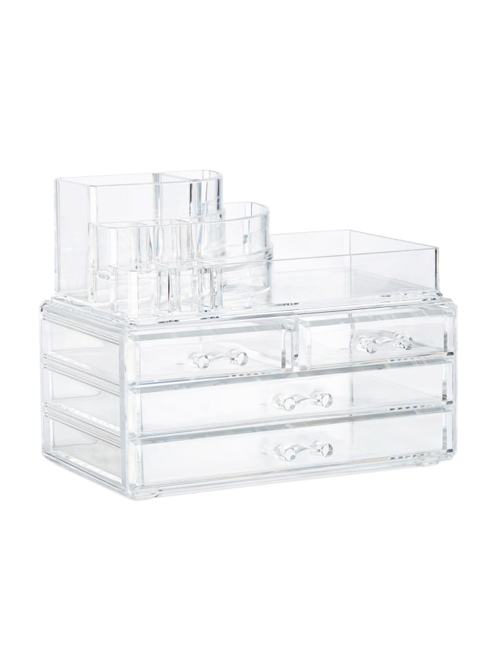 2x Kosmetikorganizer in Transparent