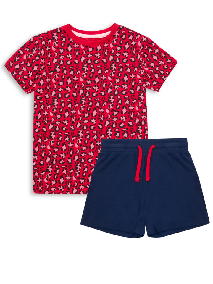 Schlafanzug Snow in Red/Navy