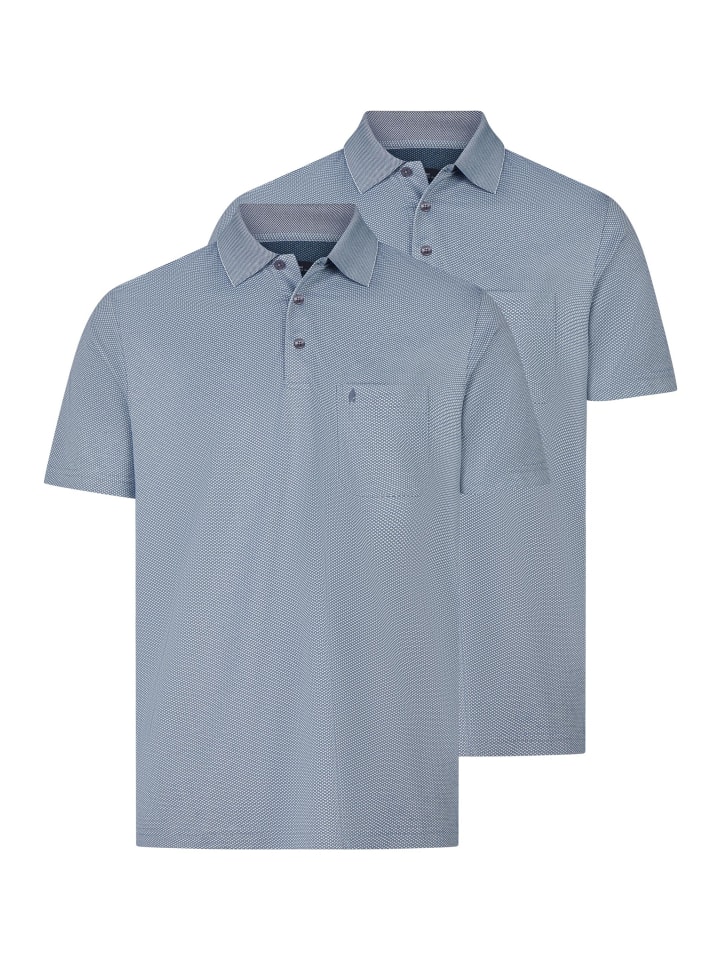 Poloshirt Basic in Taube