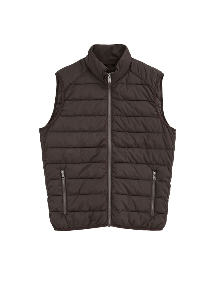 Westen MAN BRUNEI VEST SLEEVELESS REGULAR FIT in Dunkle Schokolade