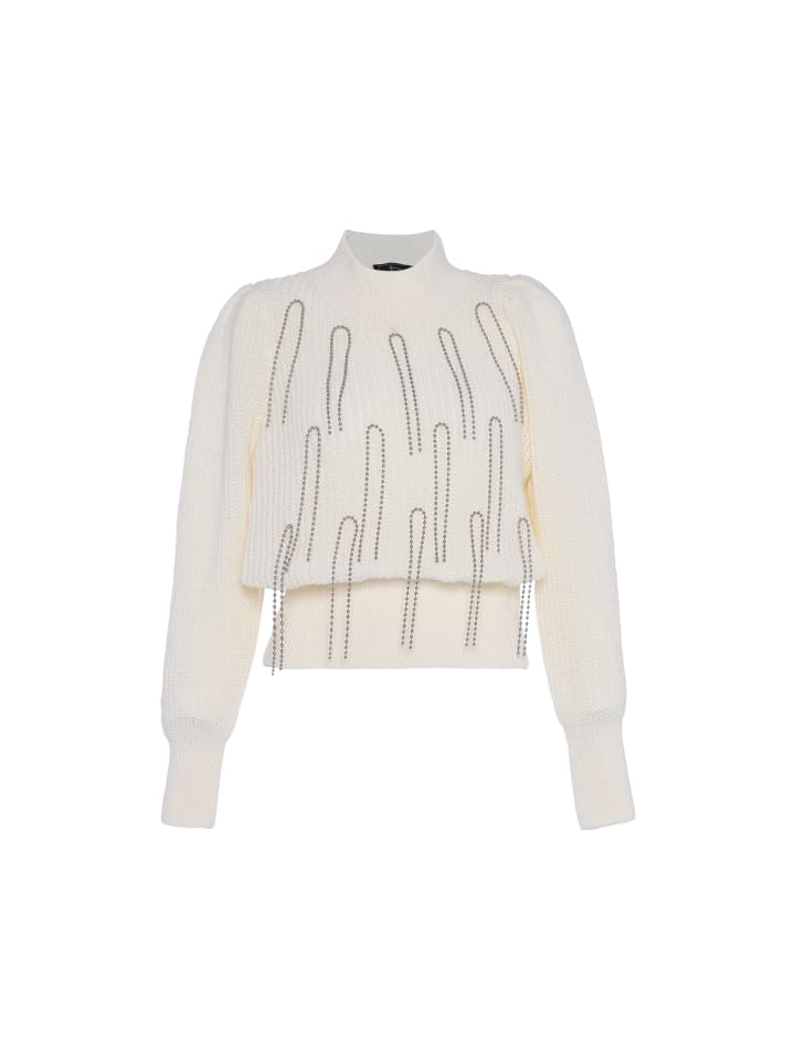 Damen Sweater in WOLLWEISS