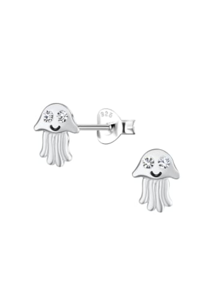 Kinderohrstecker QUALLE aus 925 Sterling Silber, 2-tlg.