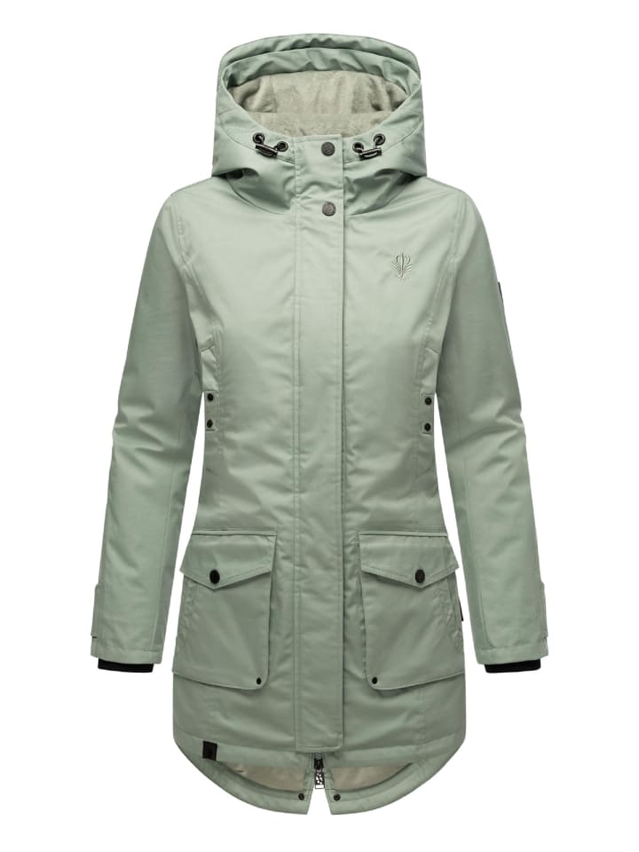 Winterjacke Brinjaa in Smokey Mint