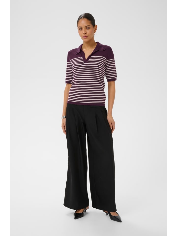 Strickpullover KAlizza Regular fit in Backberry / Turtledove Stripe