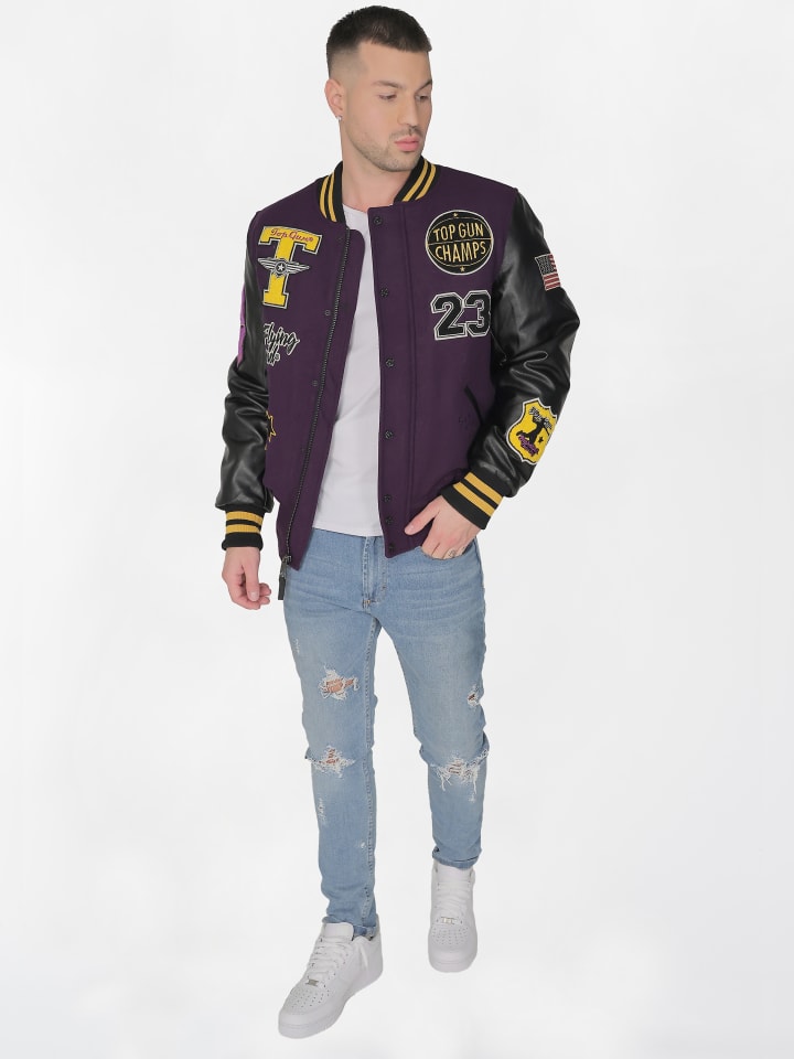 TOP GUN Collegejacke TG20213031 in purple günstig kaufen | limango