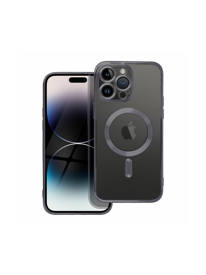 MagSafe Hülle mit Kameraschutz kompatibel mit iPhone 16 Schwarz in Schwarz