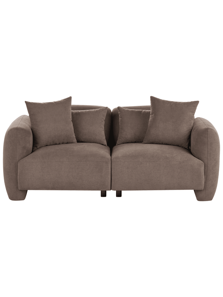 5-tlg 3-Sitzer Sofa EKENES in Braun