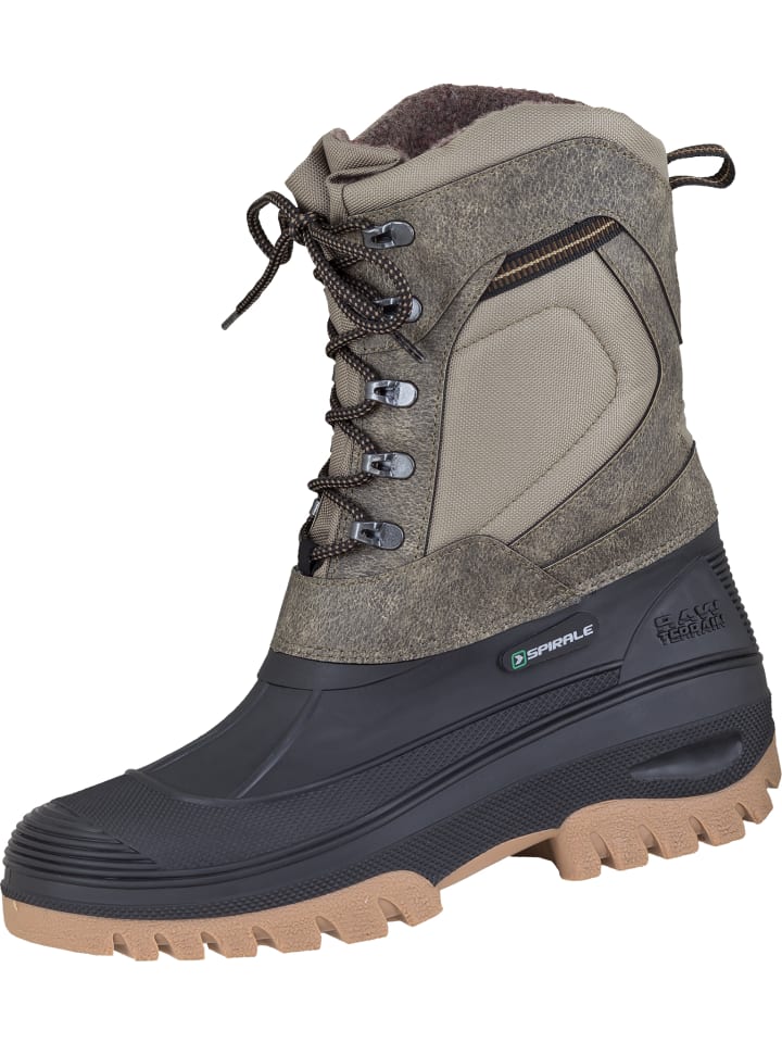 Winterstiefel Caribou in schwarz/beige