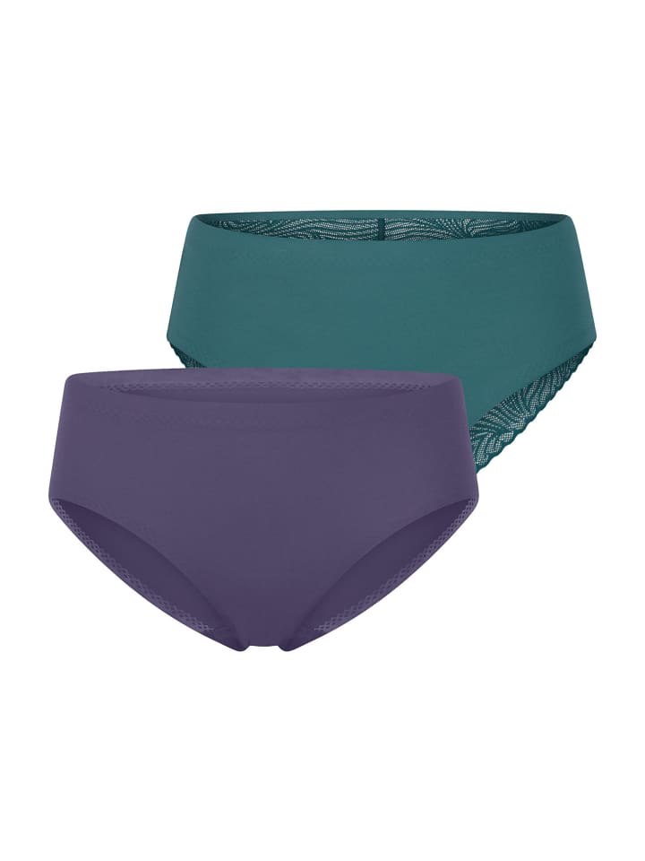 Tai-Slip Invisible Soft Lace in indigo,grün