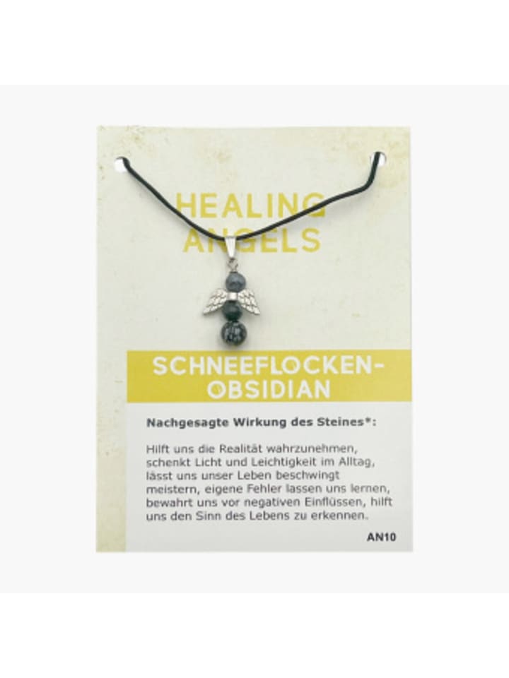 Nonbook - Schneeflockenobsidian Minicard Healing Angels
